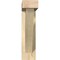 Ekena Millwork Traditional Block Rough Sawn Bracket w/ Offset Brace, Douglas Fir, 4"W x 16"D x 16"H BKT0402X16X16TRA05RDF - alternate 3
